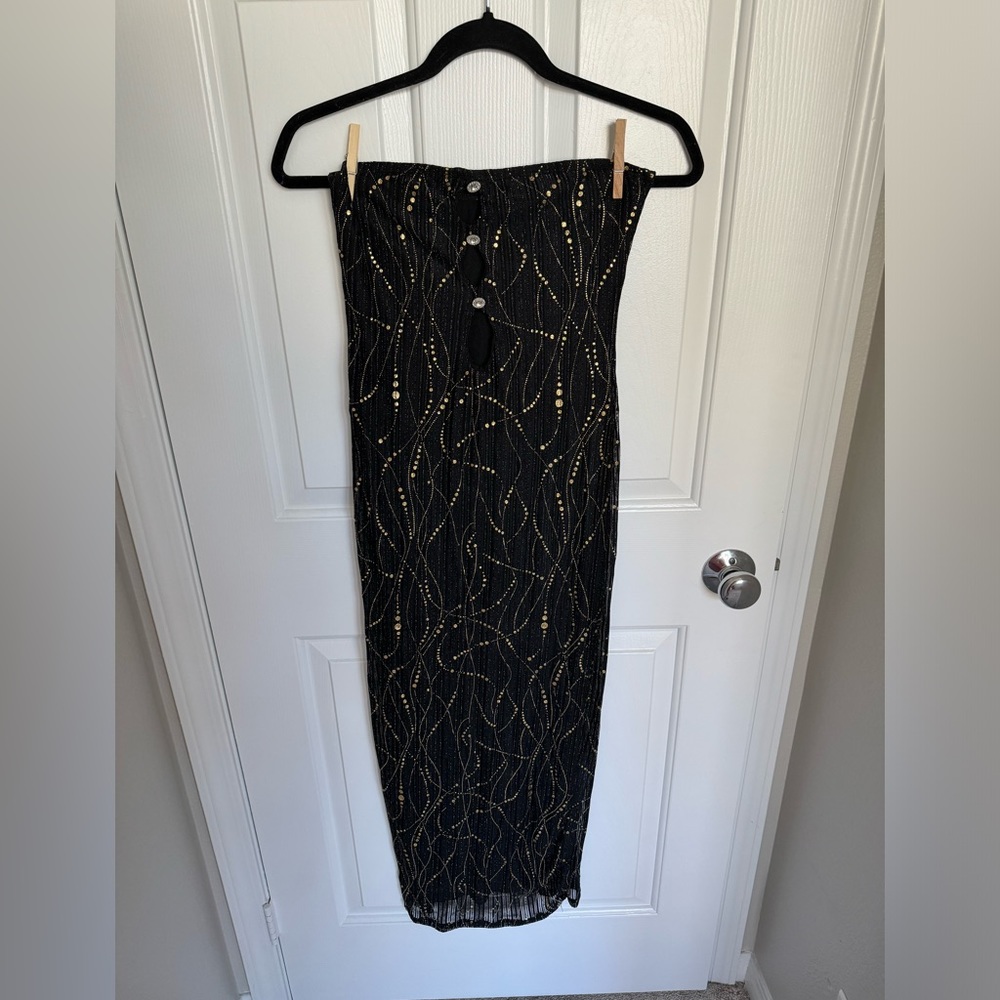 Sheer sparkly dress